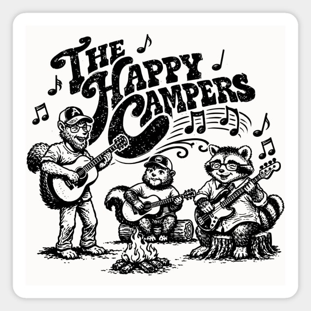 The Happy Critters Magnet by rt-shirts